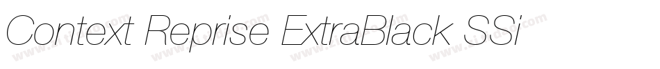 Context Reprise ExtraBlack SSi Extra Black字体转换